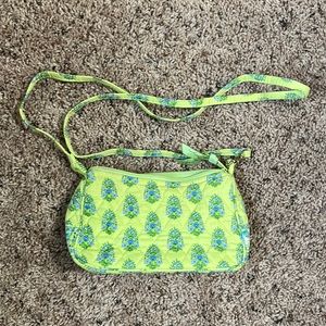 Vera Bradley Small Purse in Blue/Green with Elephants